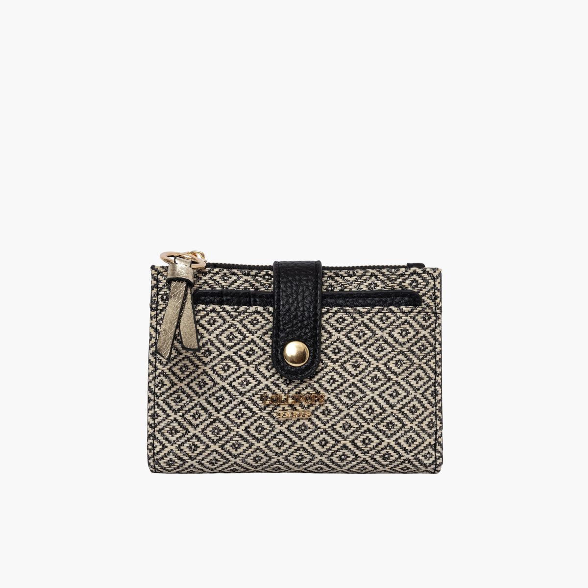 Petit portefeuille noir Severina