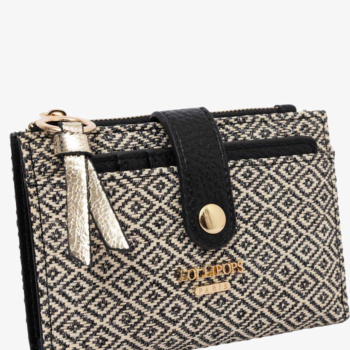 Petit portefeuille noir Severina