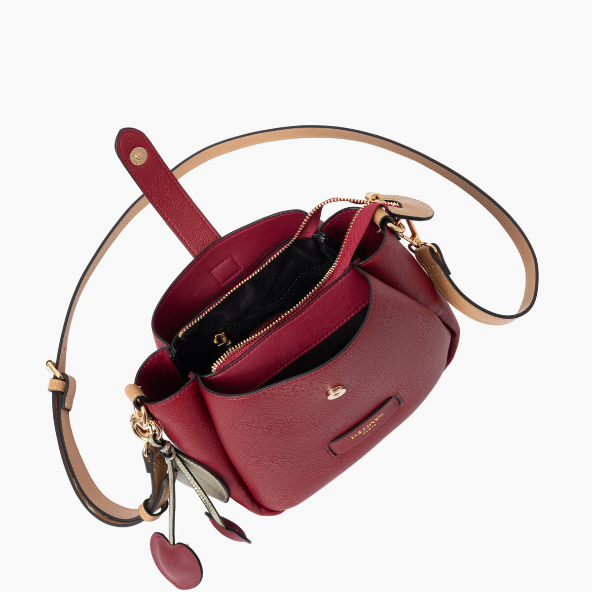 Sac multi poches rouge Sian