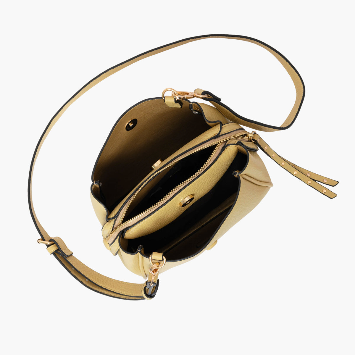 Sac multi poches jaune Soni