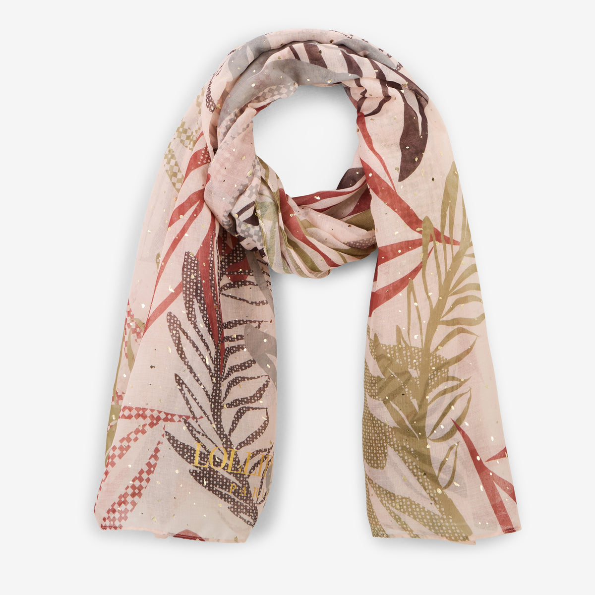 Foulard rectangulaire multicolore Sharlie