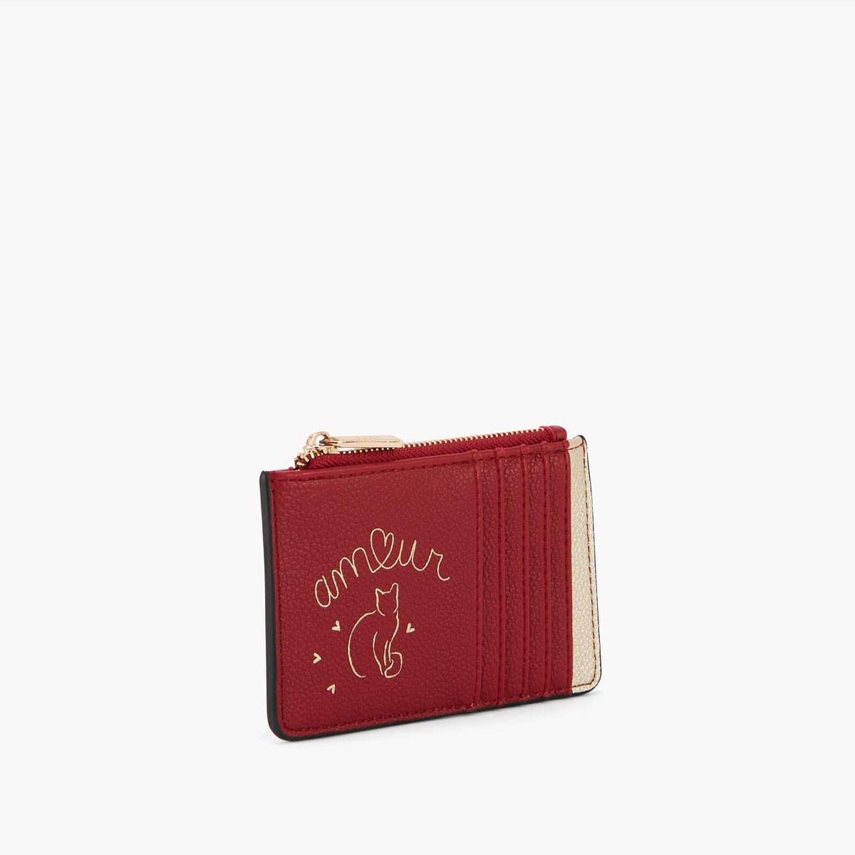 Porte cartes rouge Sya