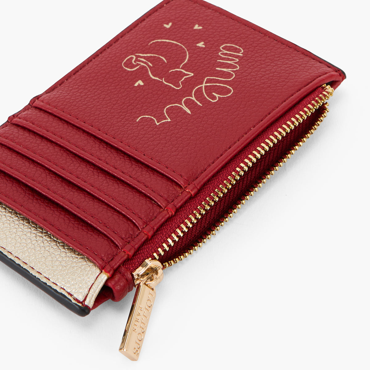 Porte cartes rouge Sya