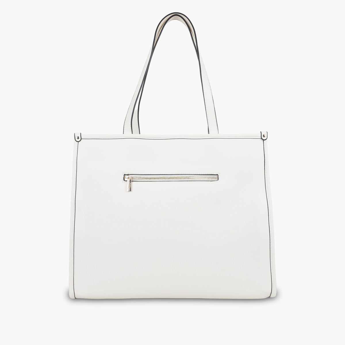 Grand sac shopper blanc Saya