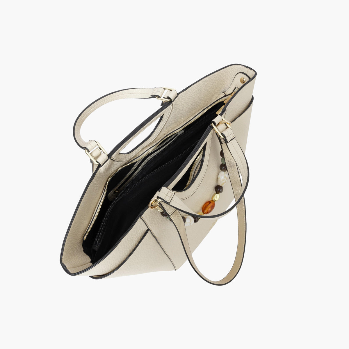Grand sac shopper ivoire Stefie