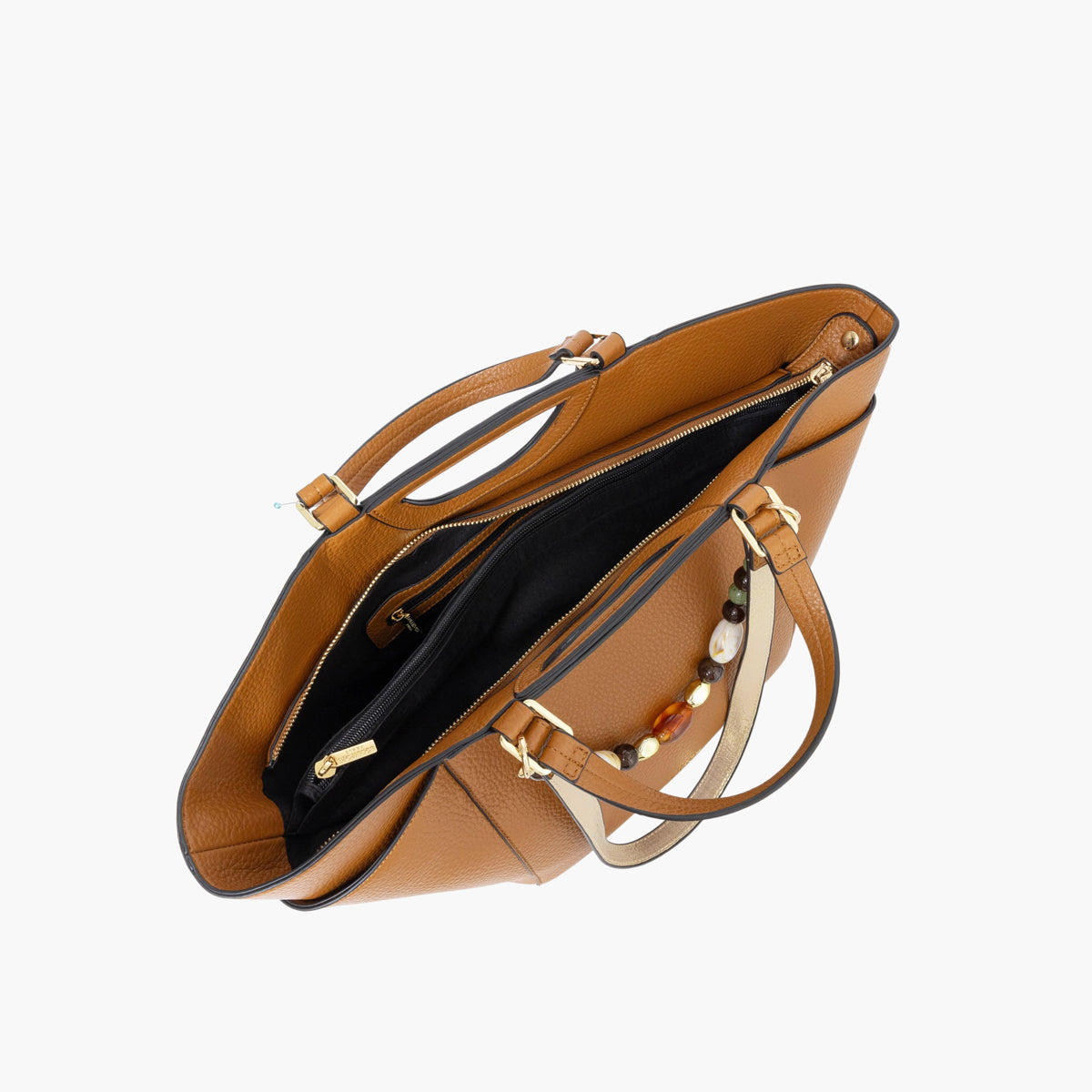 Grand sac shopper camel Stefie