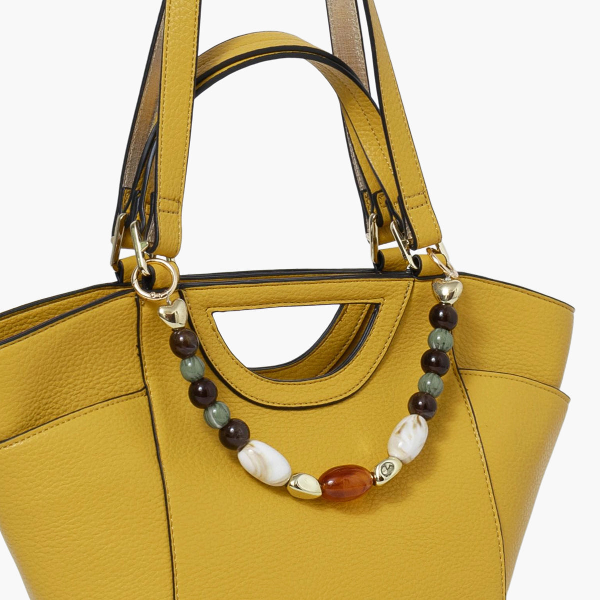 Sac shopper jaune Stefie