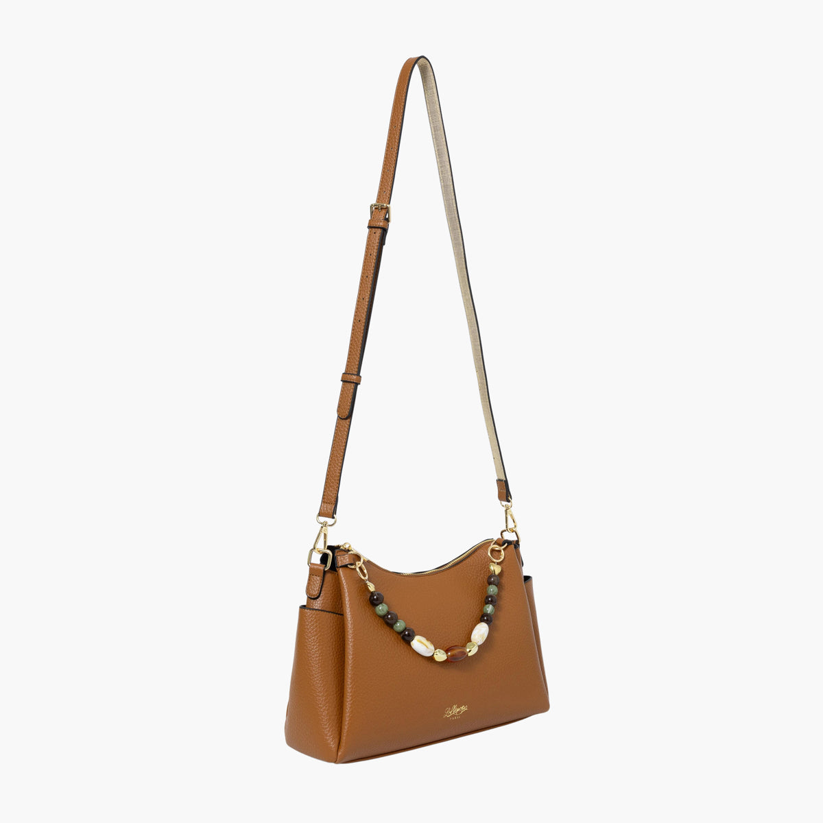 Grand sac porté épaule camel Stefie