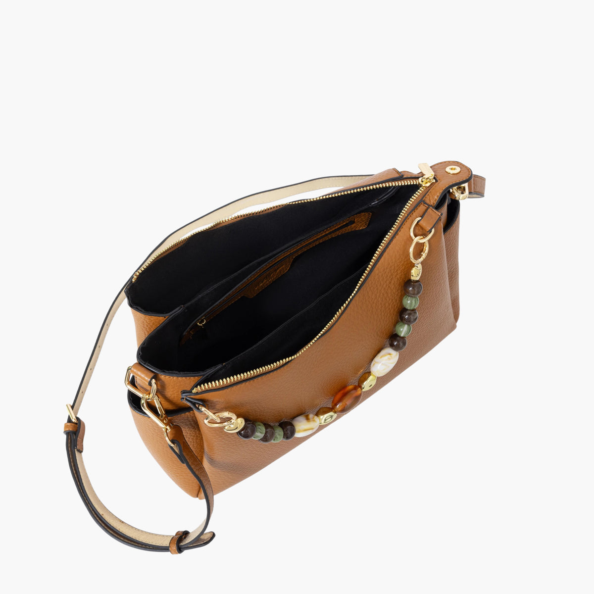 Grand sac porté épaule camel Stefie