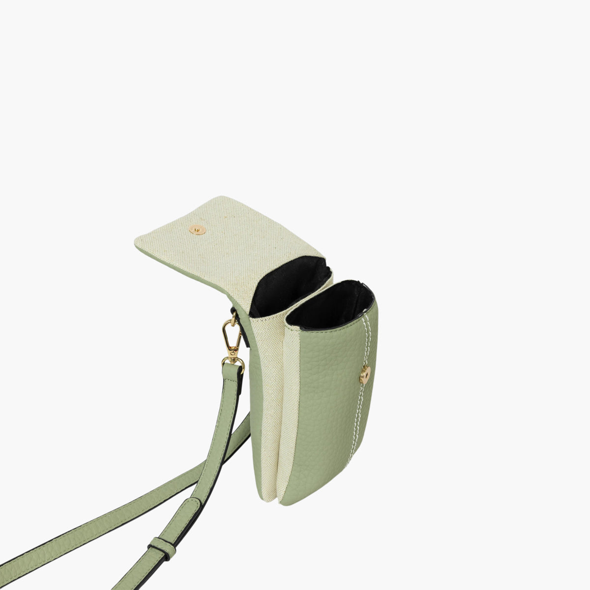 Pochette de téléphone vert Sixtine