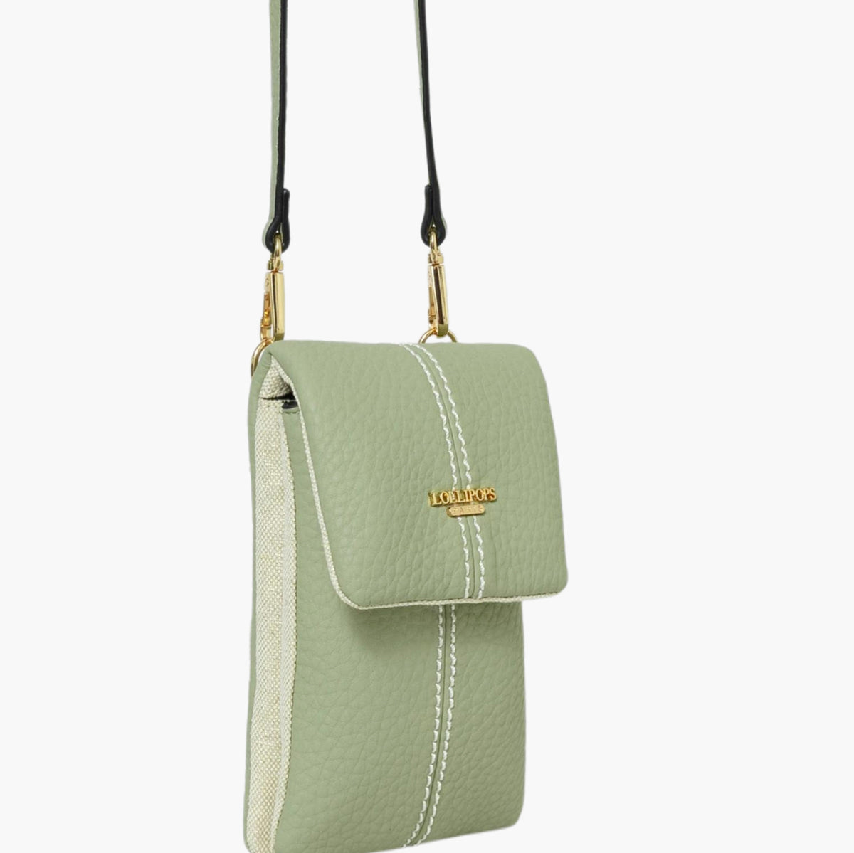 Pochette de téléphone vert Sixtine