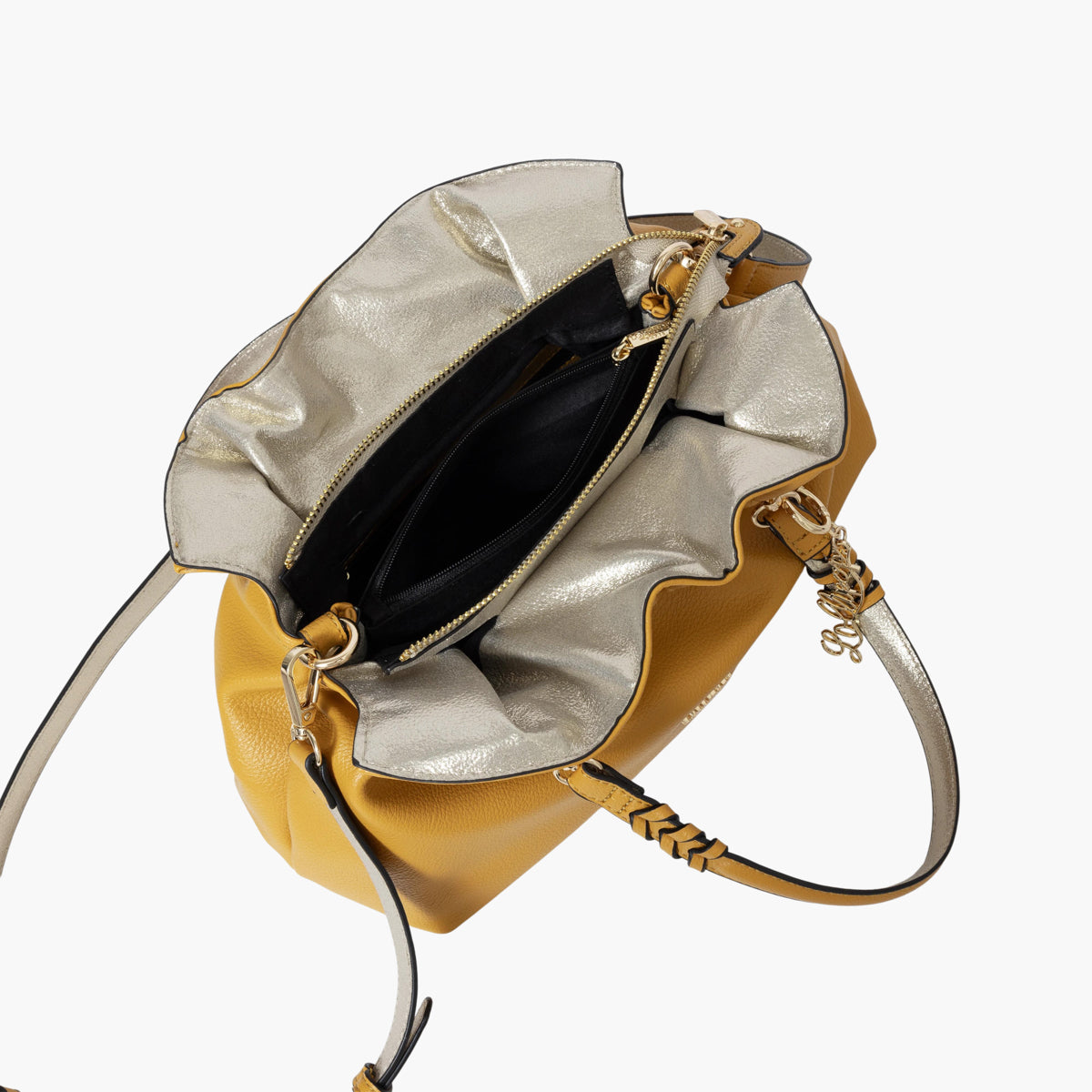 Petit sac shopper jaune Shania