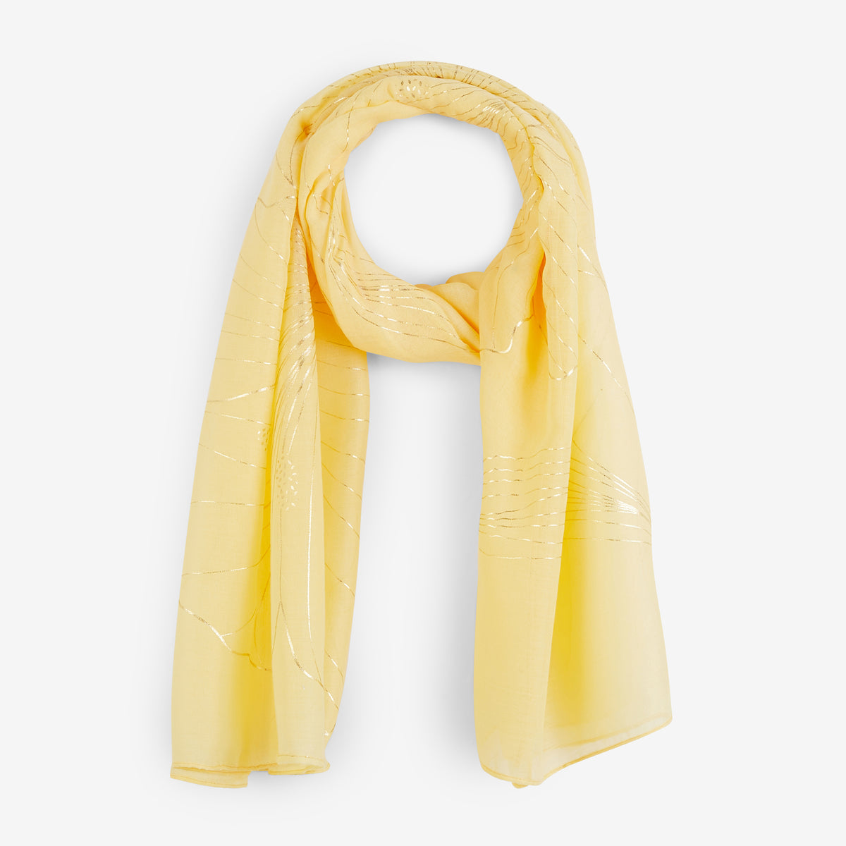 Foulard jaune Sari