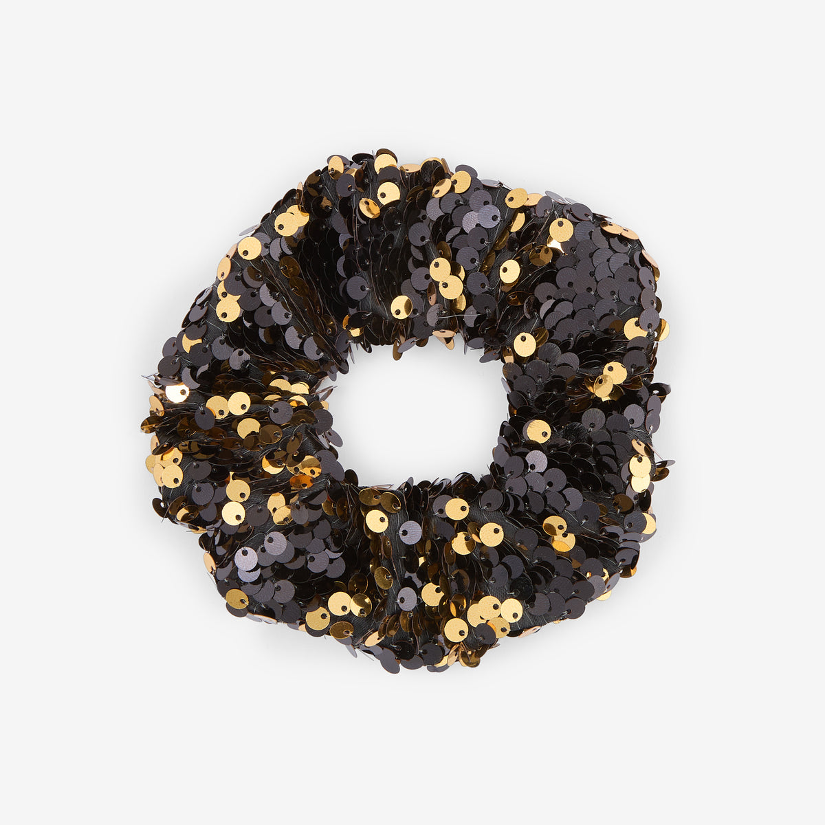 Chouchou à sequins bicolore