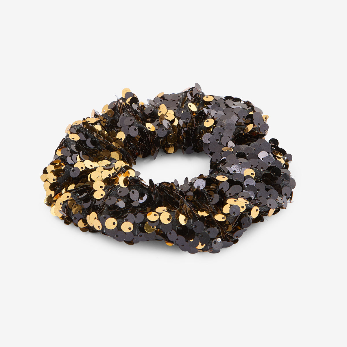 Chouchou à sequins bicolore