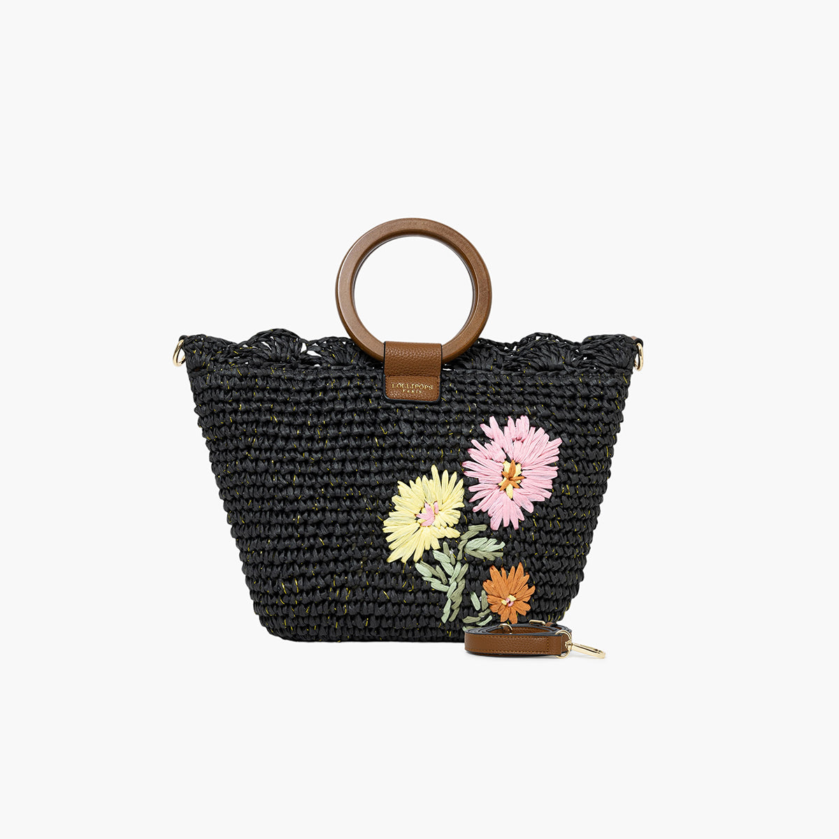 Sac panier noir Sybile