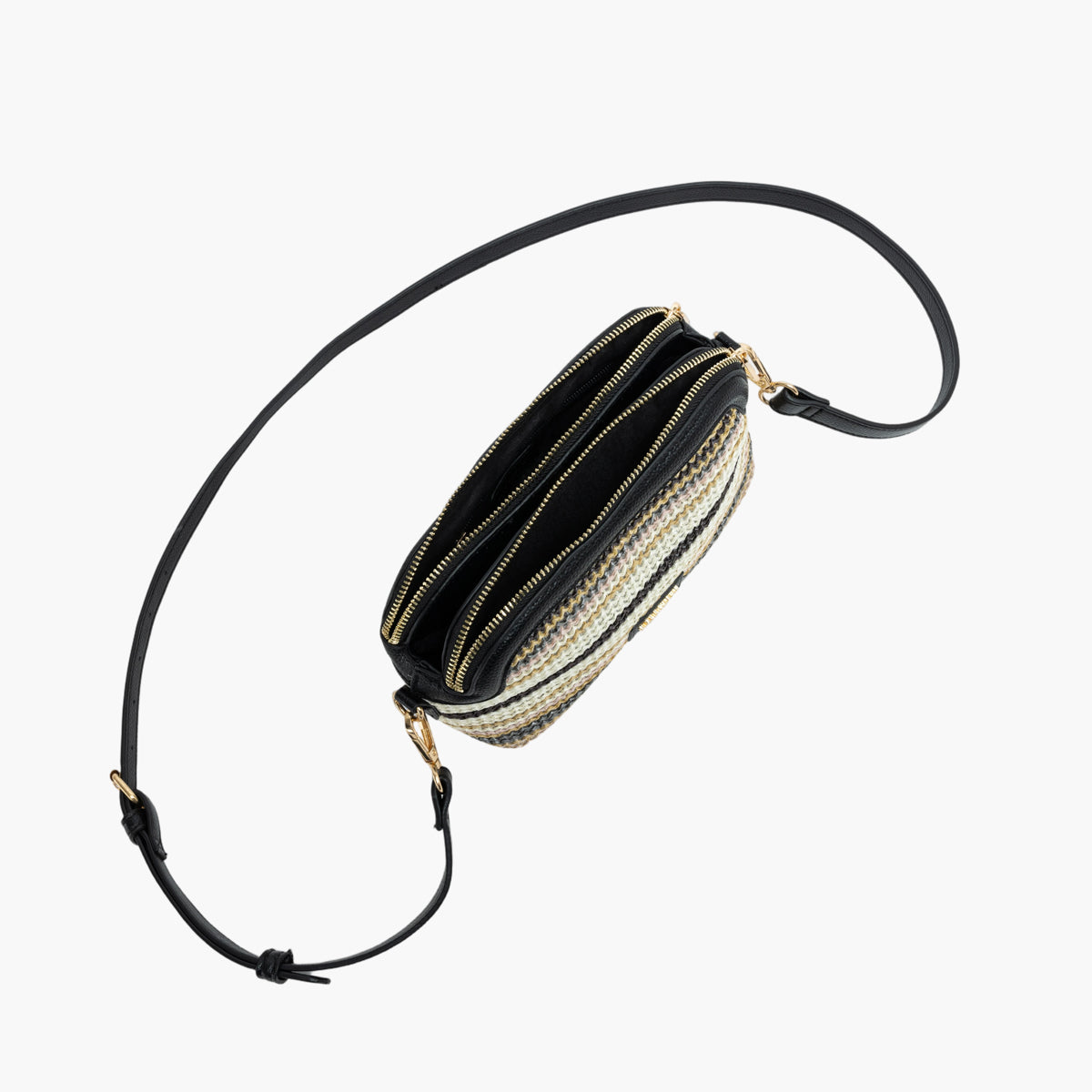 Petit sac multi poches noir Sartene