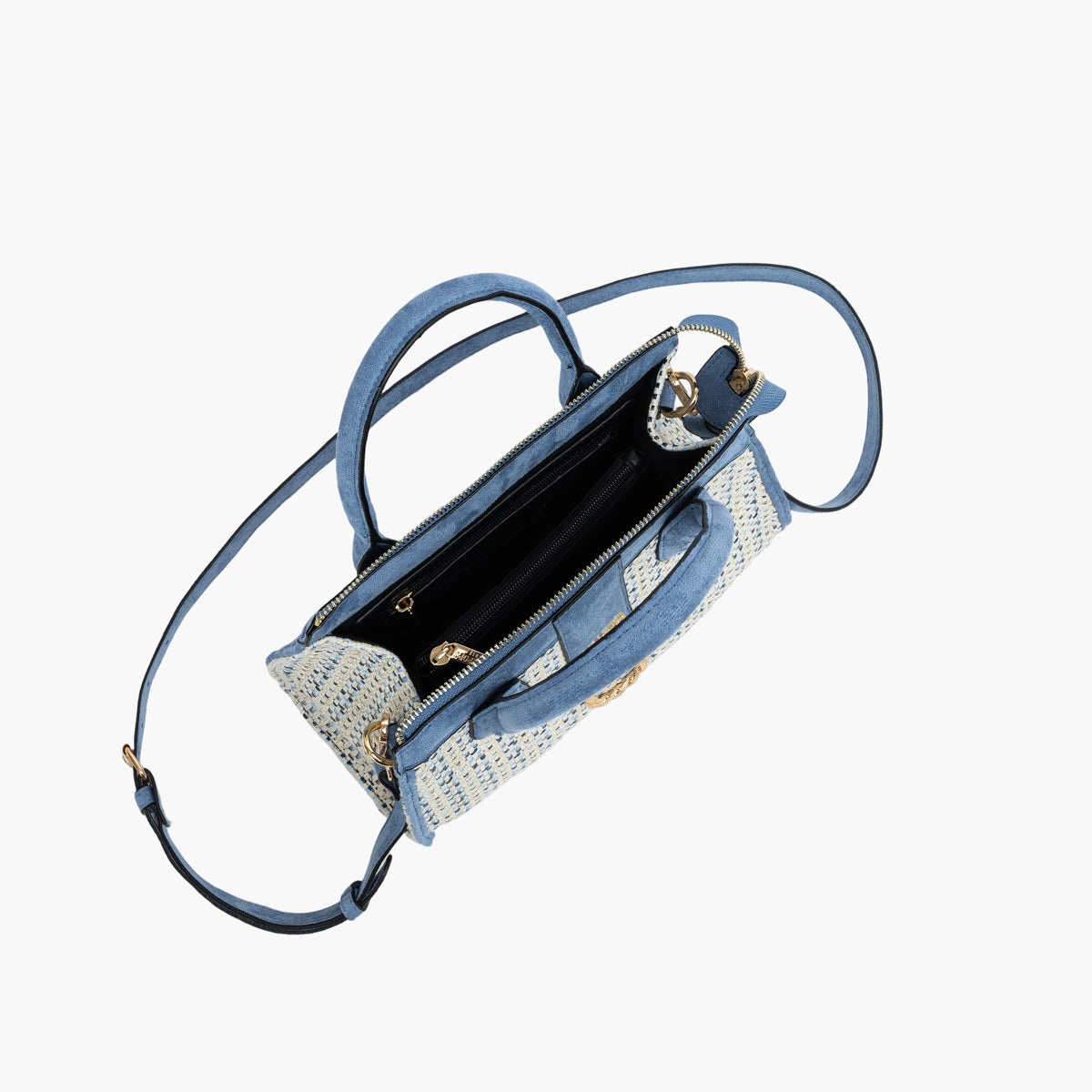 Petit sac shopper bleu Shai