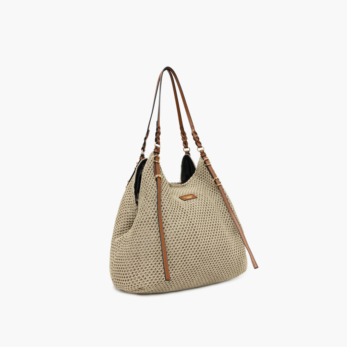 Grand sac shopper doré S-Ringo