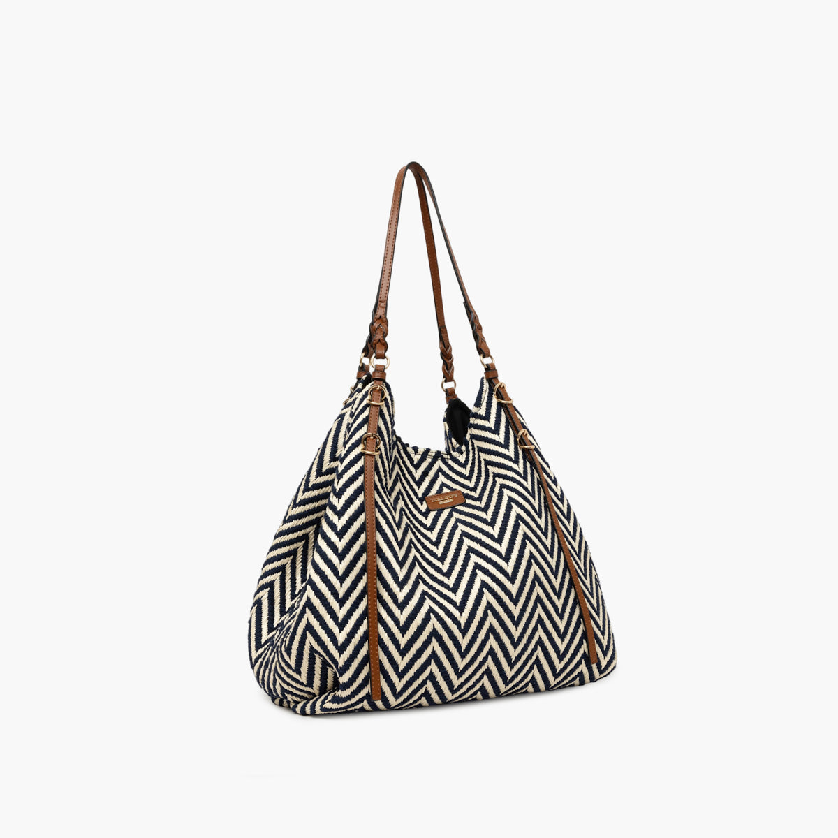 Grand sac shopper bleu marine S-Ringo