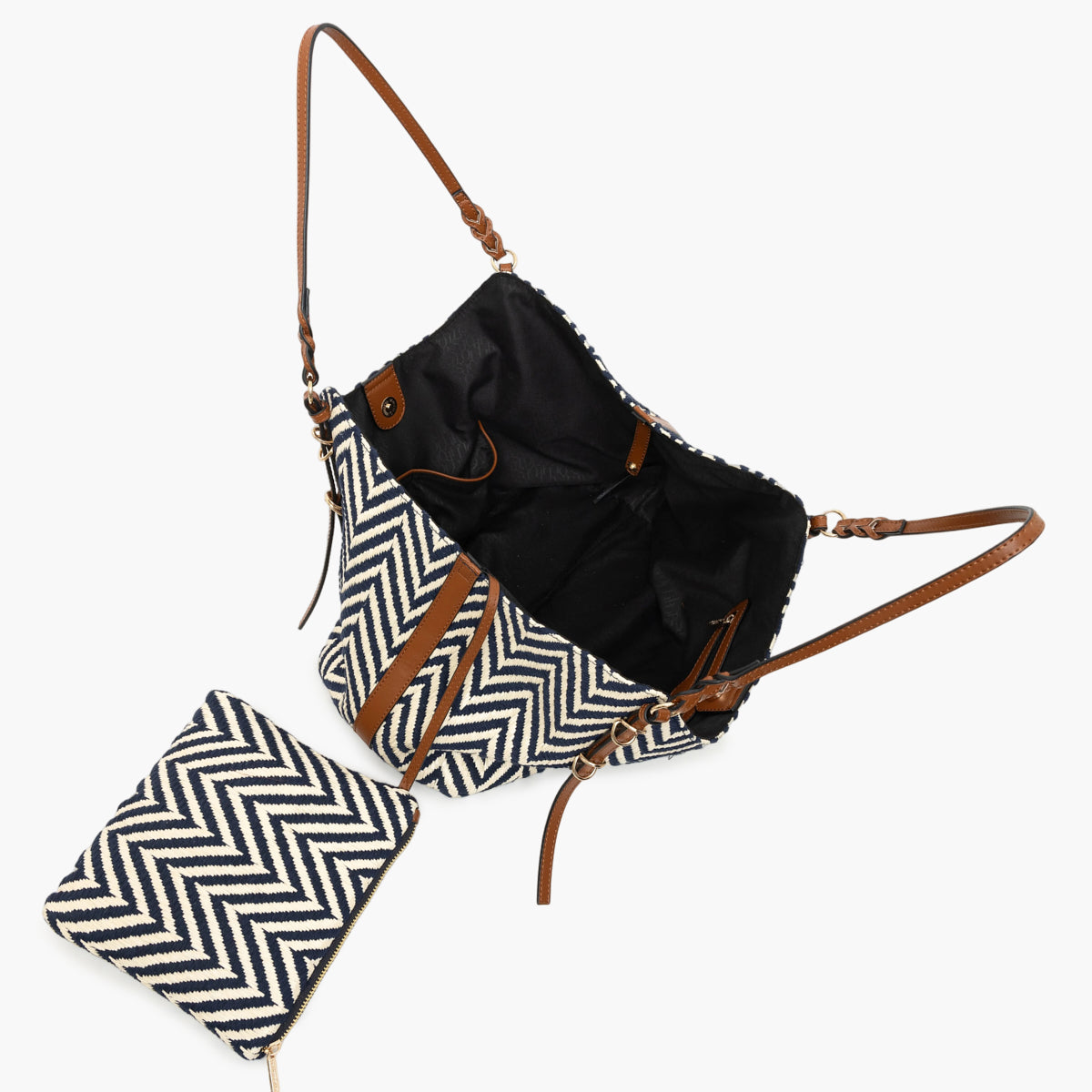 Grand sac shopper bleu marine S-Ringo