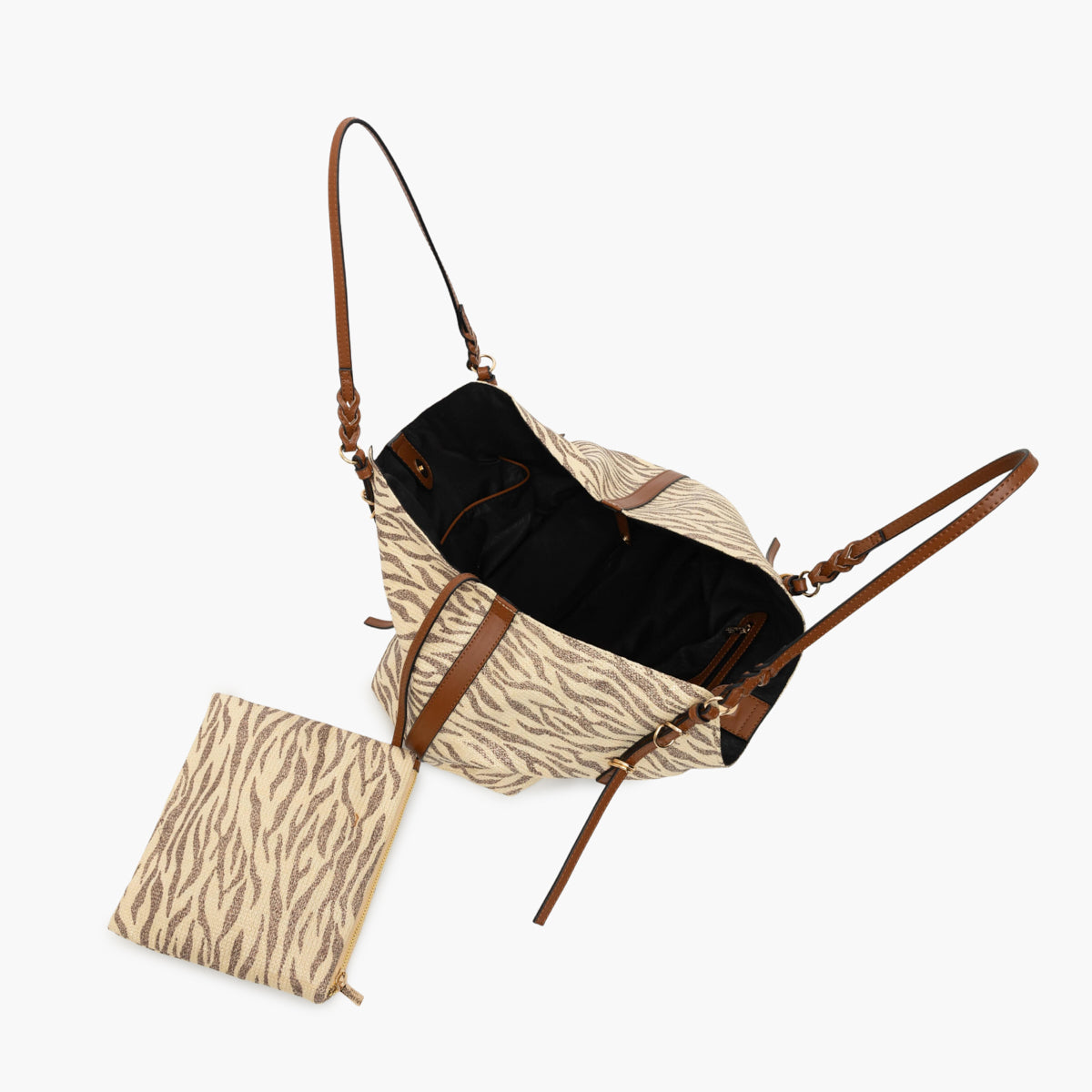Grand sac shopper marron S-Ringo
