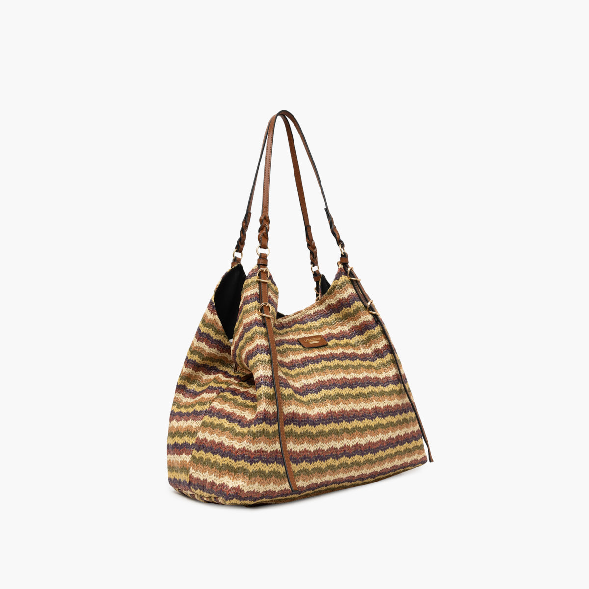 Grand sac shopper multicolore S-Ringo