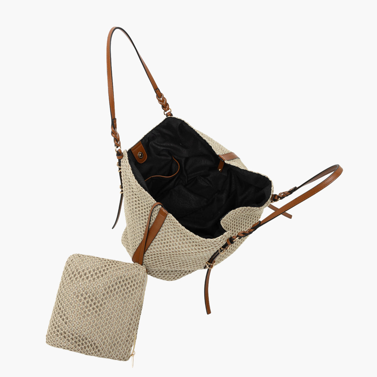 Sac shopper doré S-Ringo