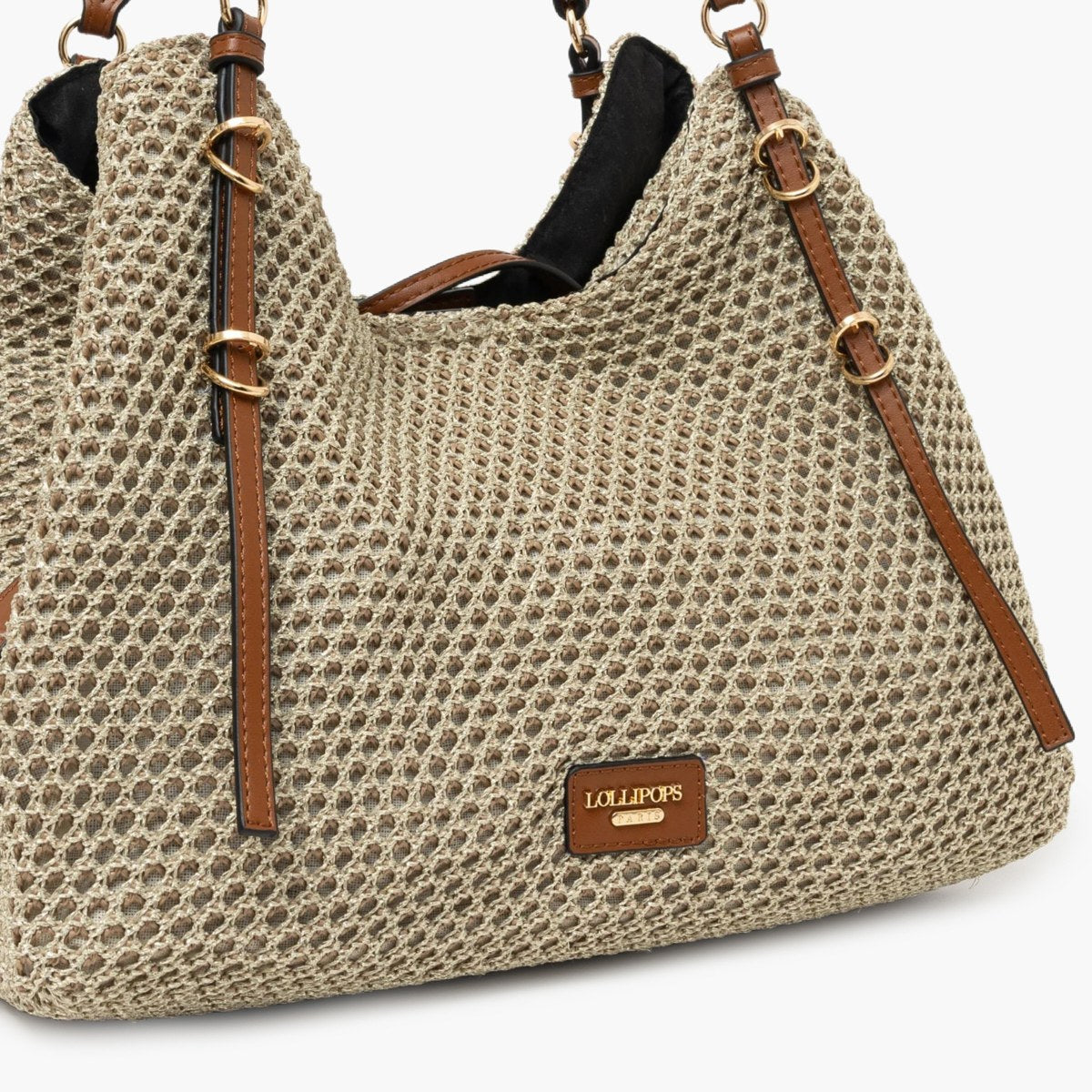 Sac shopper doré S-Ringo