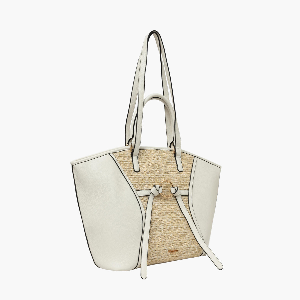 Grand sac shopper blanc Steevy