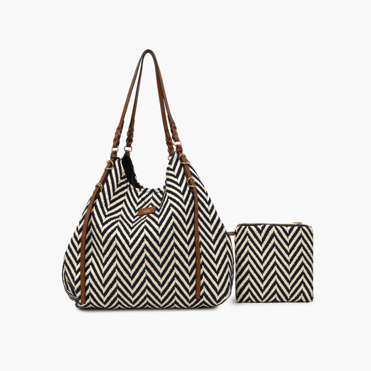 Grand sac shopper bleu marine S-Ringo