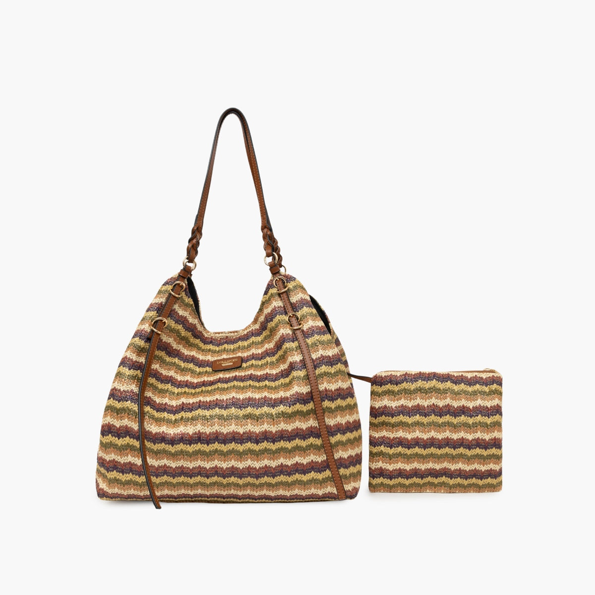 Grand sac shopper multicolore S-Ringo