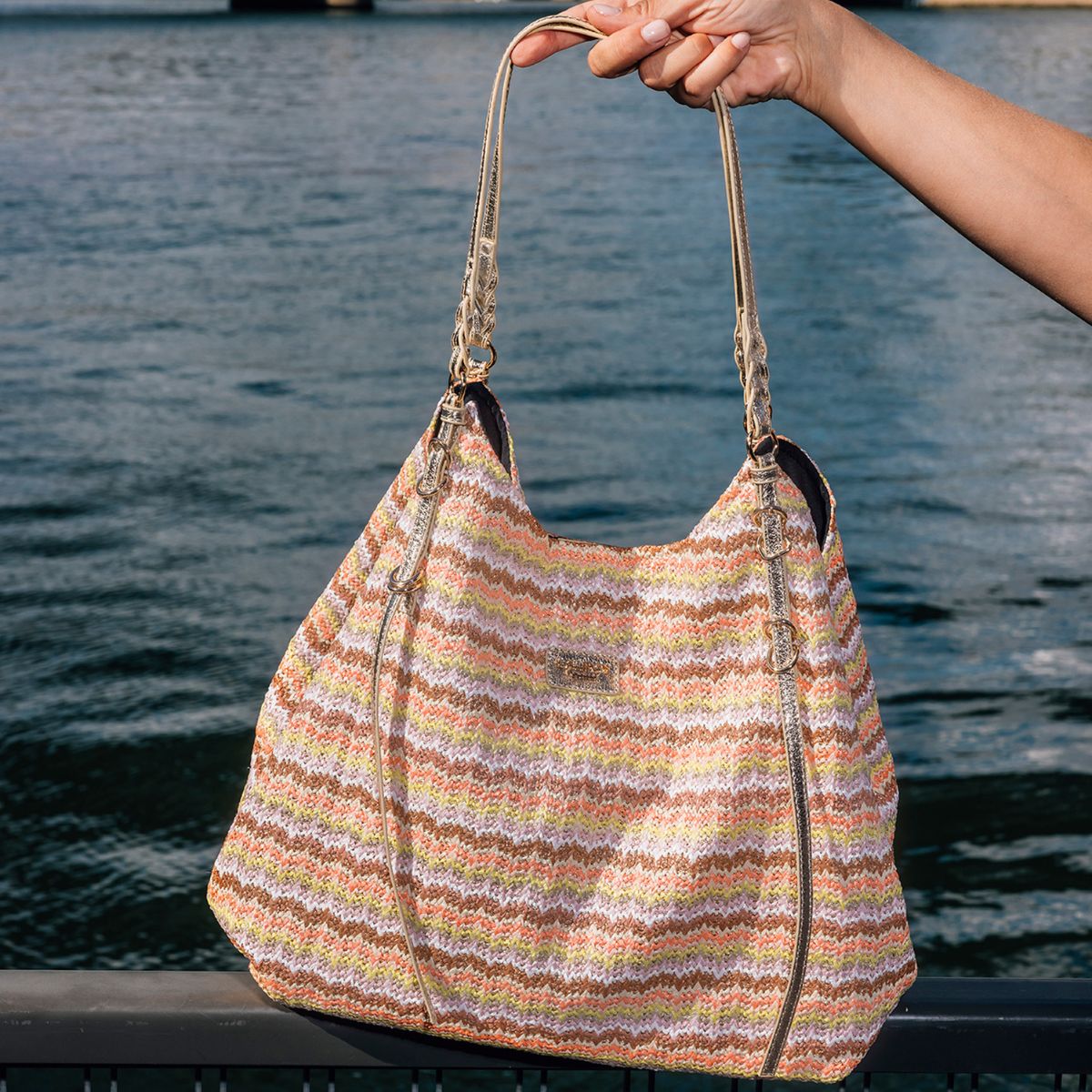 Grand sac shopper orange S-Ringo