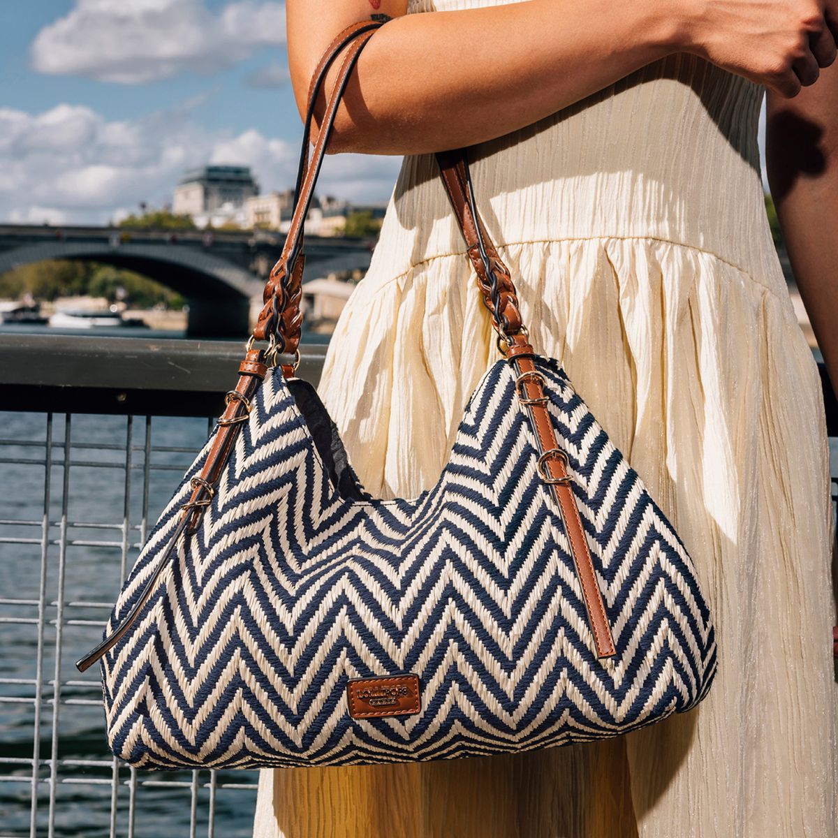 Sac shopper bleu marine S-Ringo