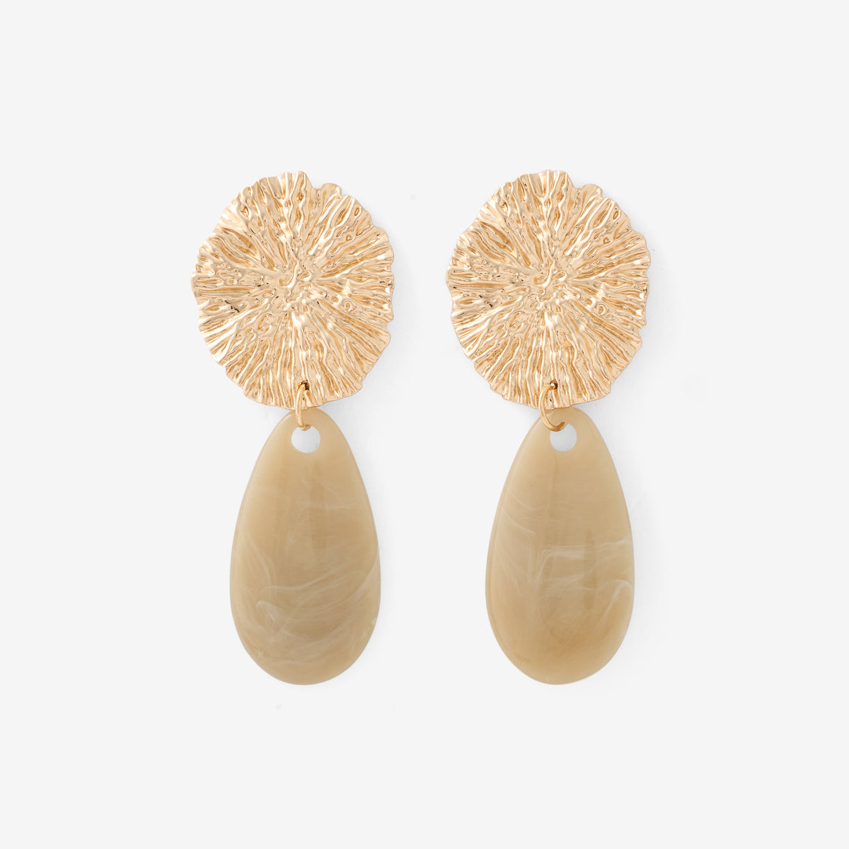 Boucles d'oreilles goutte en résine