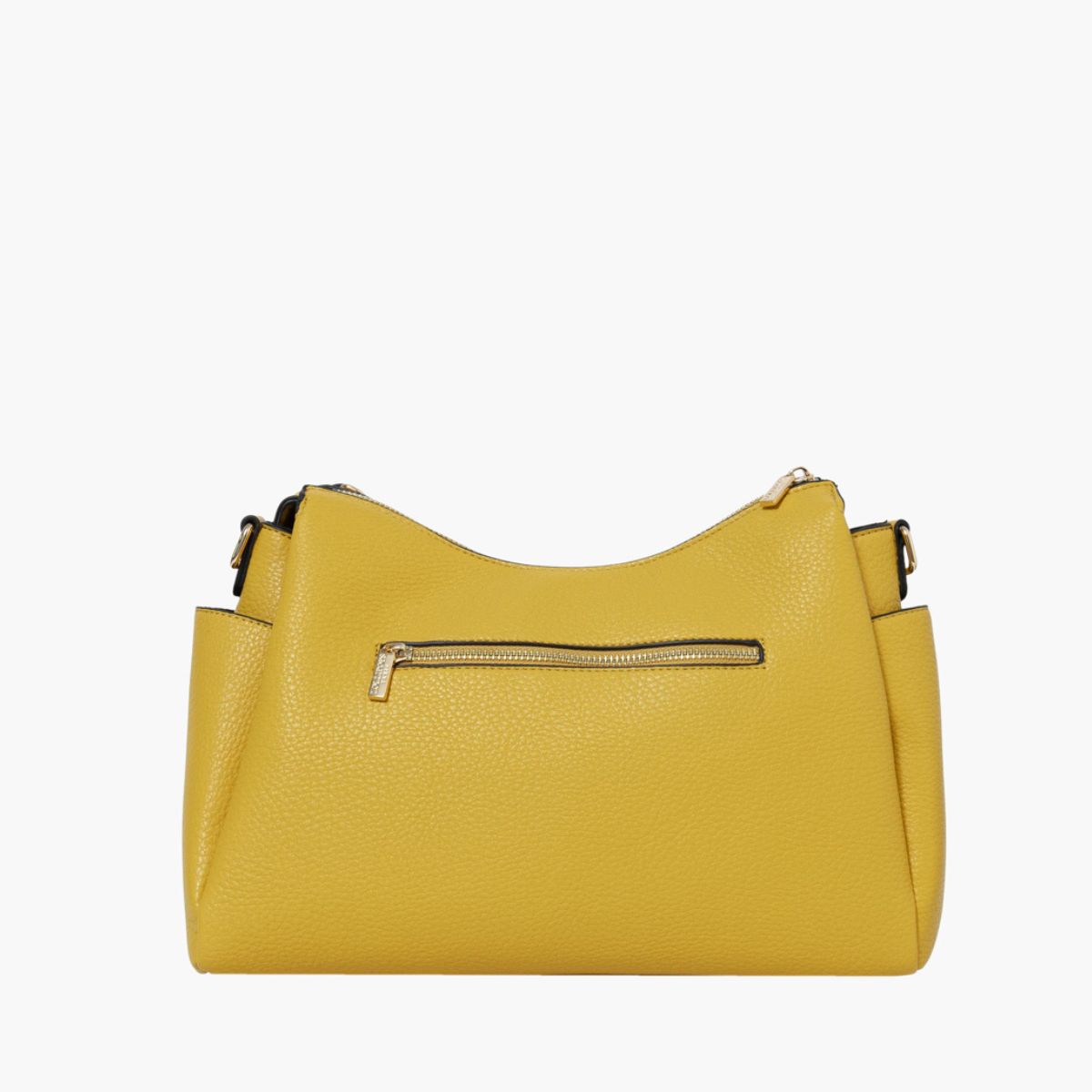 Grand sac porté épaule jaune Stefie