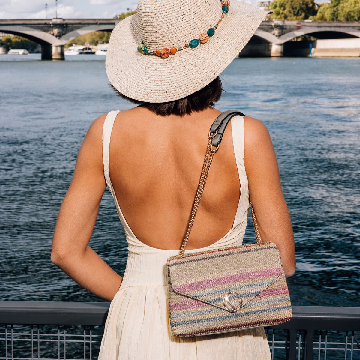 Sac porté épaule Lily vert Sartene