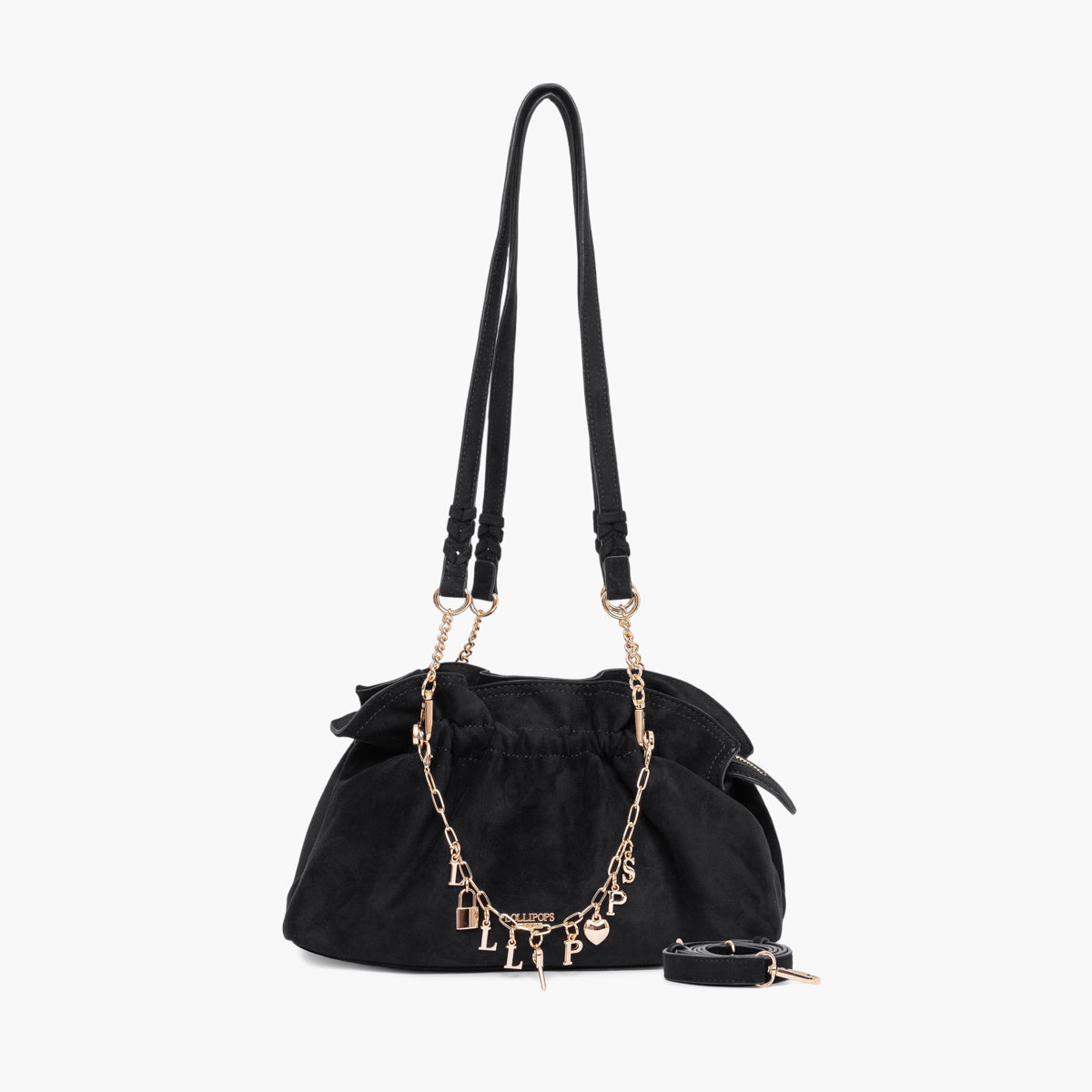 Sac porté épaule M noir Teana