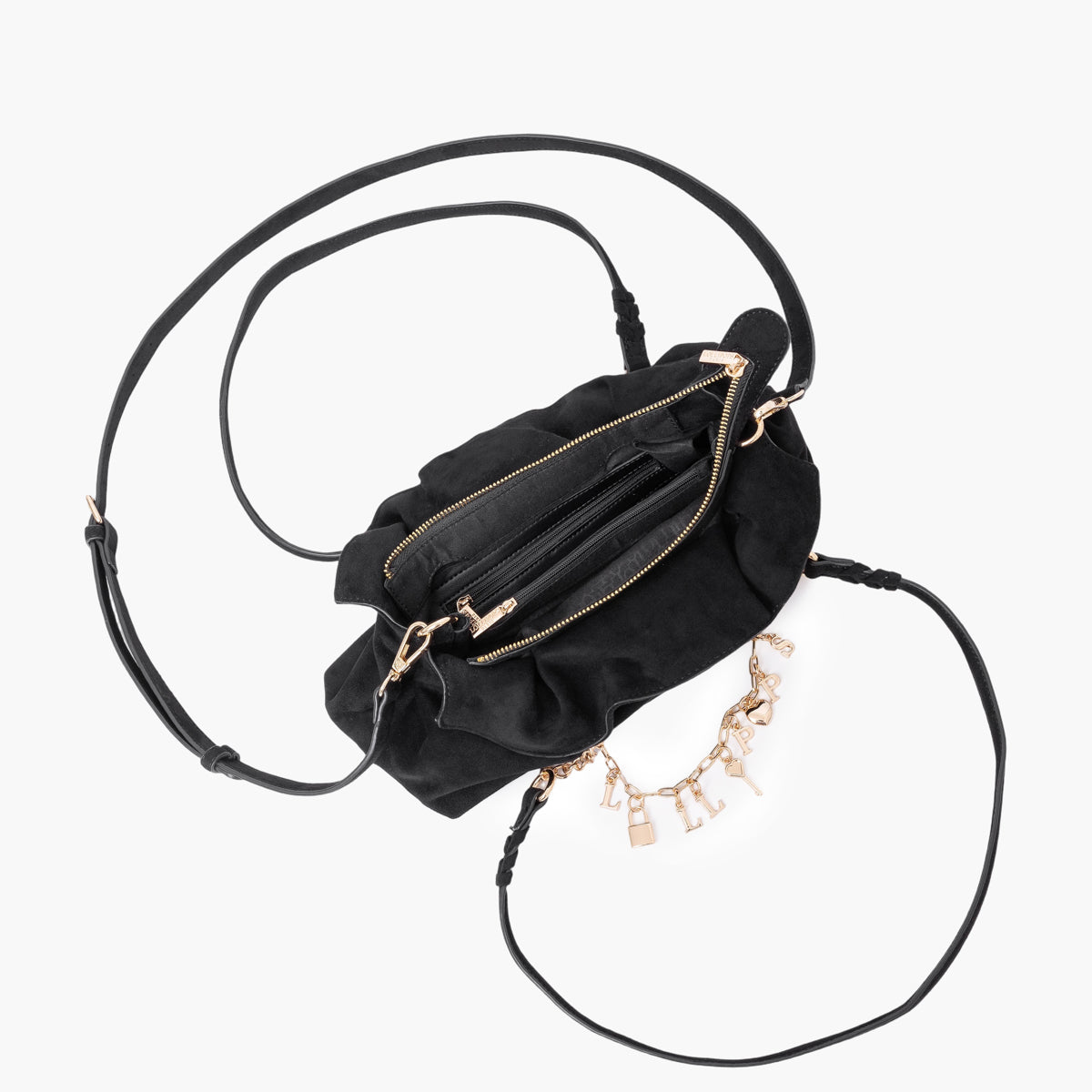 Sac porté épaule M noir Teana