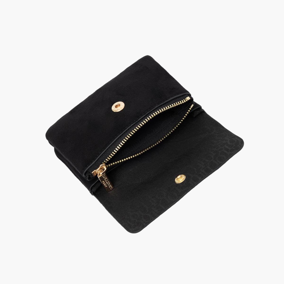 Petit portefeuille noir Teana S