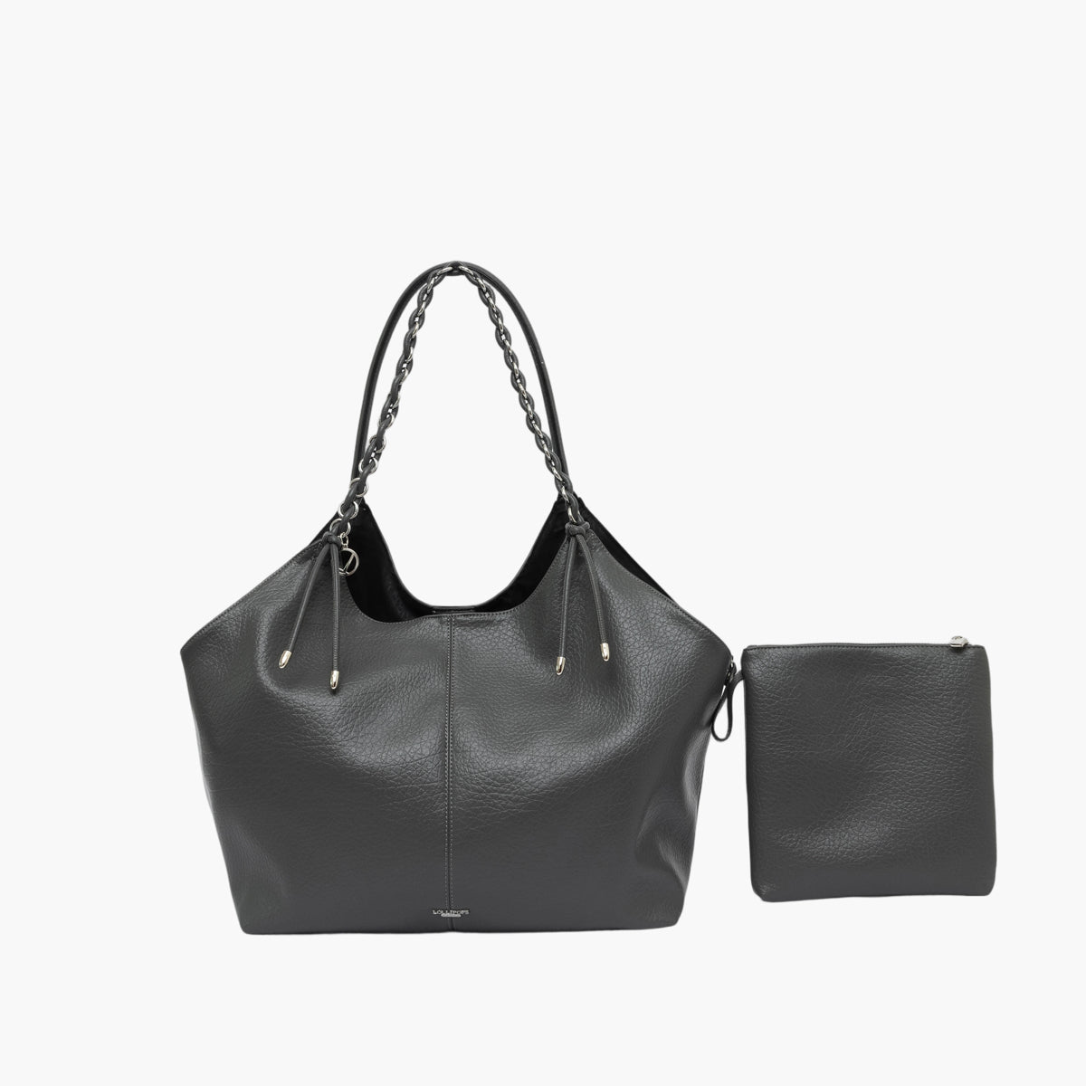 Grand sac shopper gris Traicy