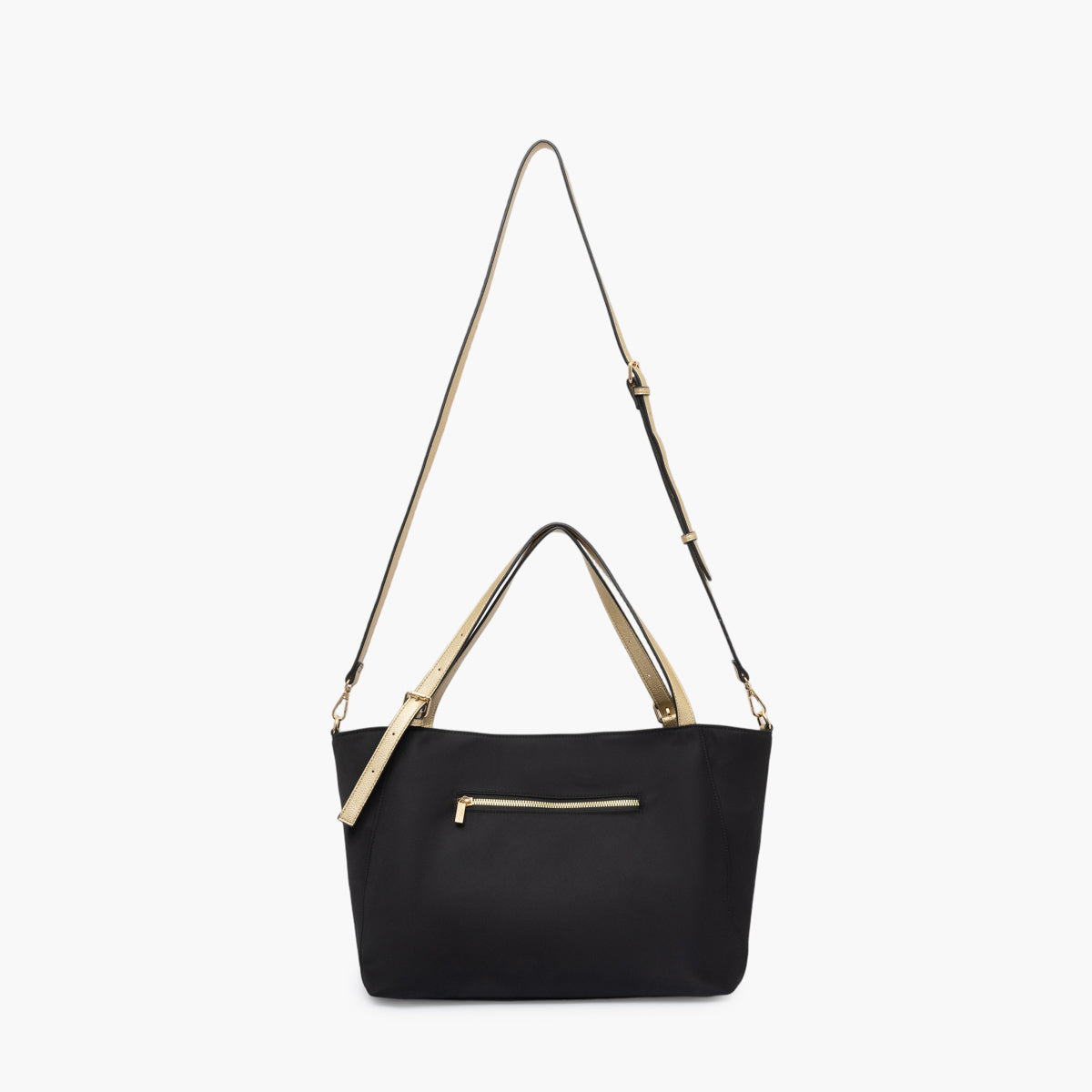 Grand sac shopper L en nylon noir Teralia