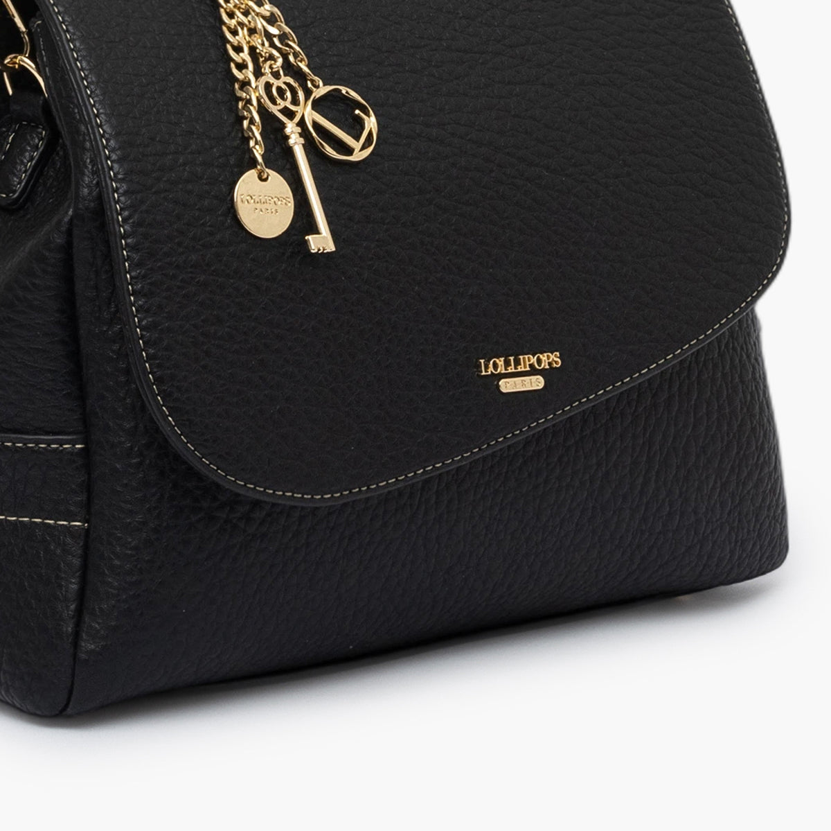 Grand sac porté épaule noir Todora