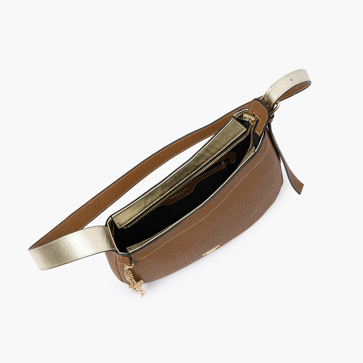 Sac porté épaule camel Todora M