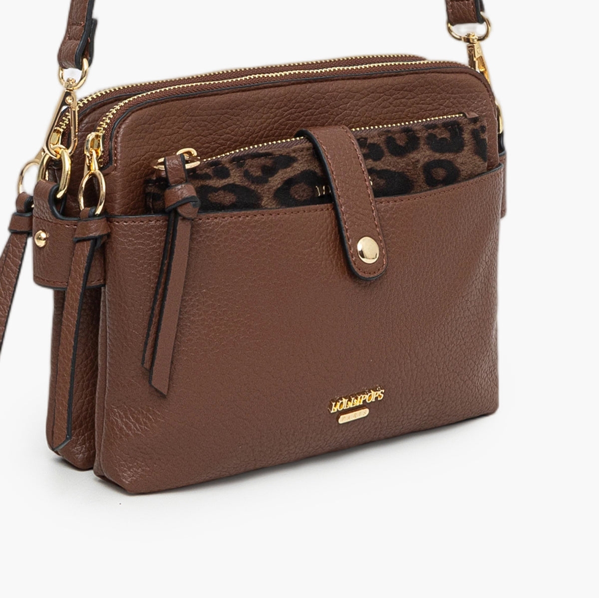 Sac multi poches cognac Tim