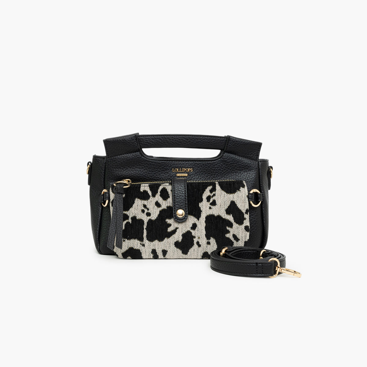 Petit sac porté épaule noir Tim
