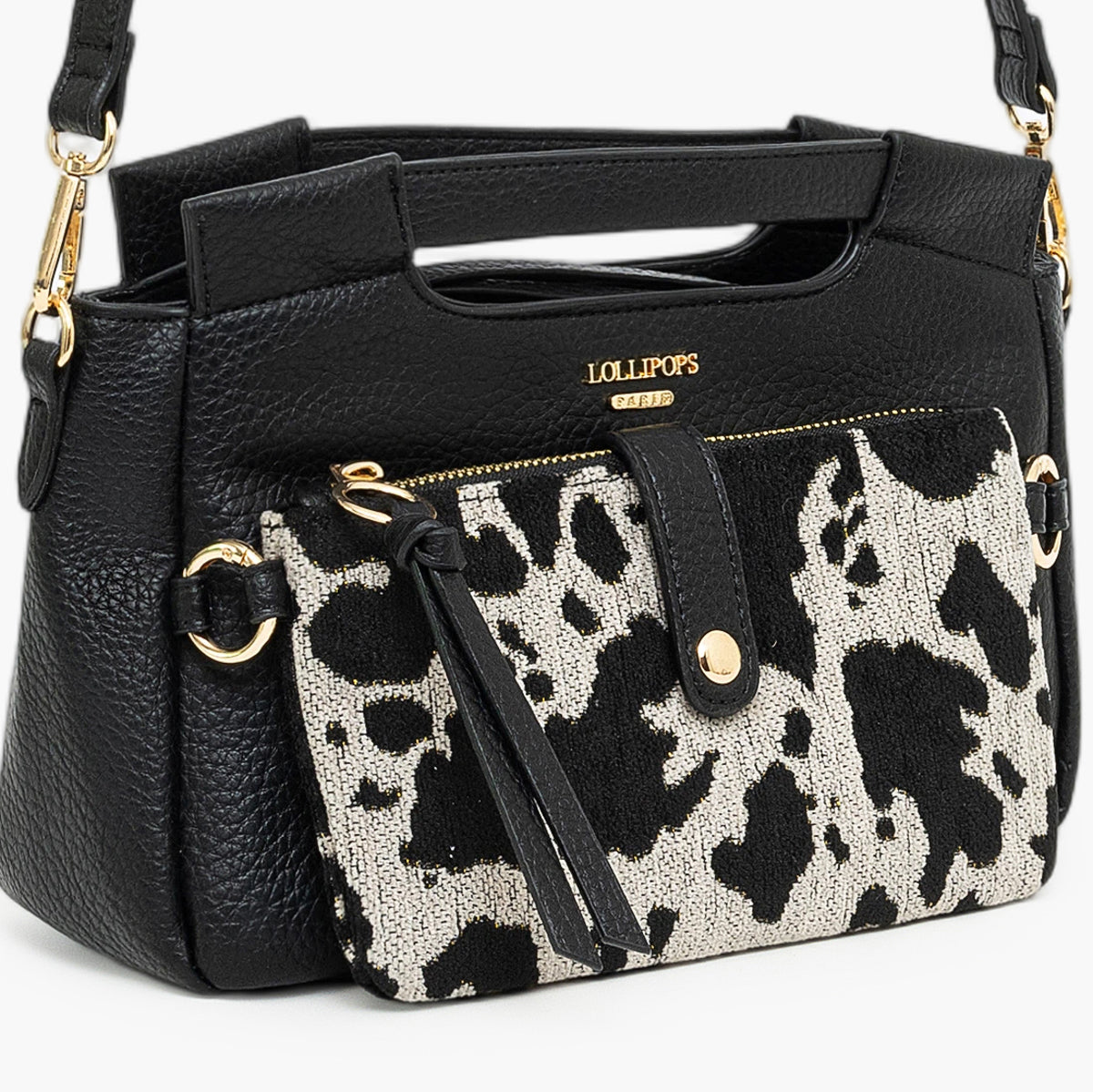 Petit sac porté épaule noir Tim