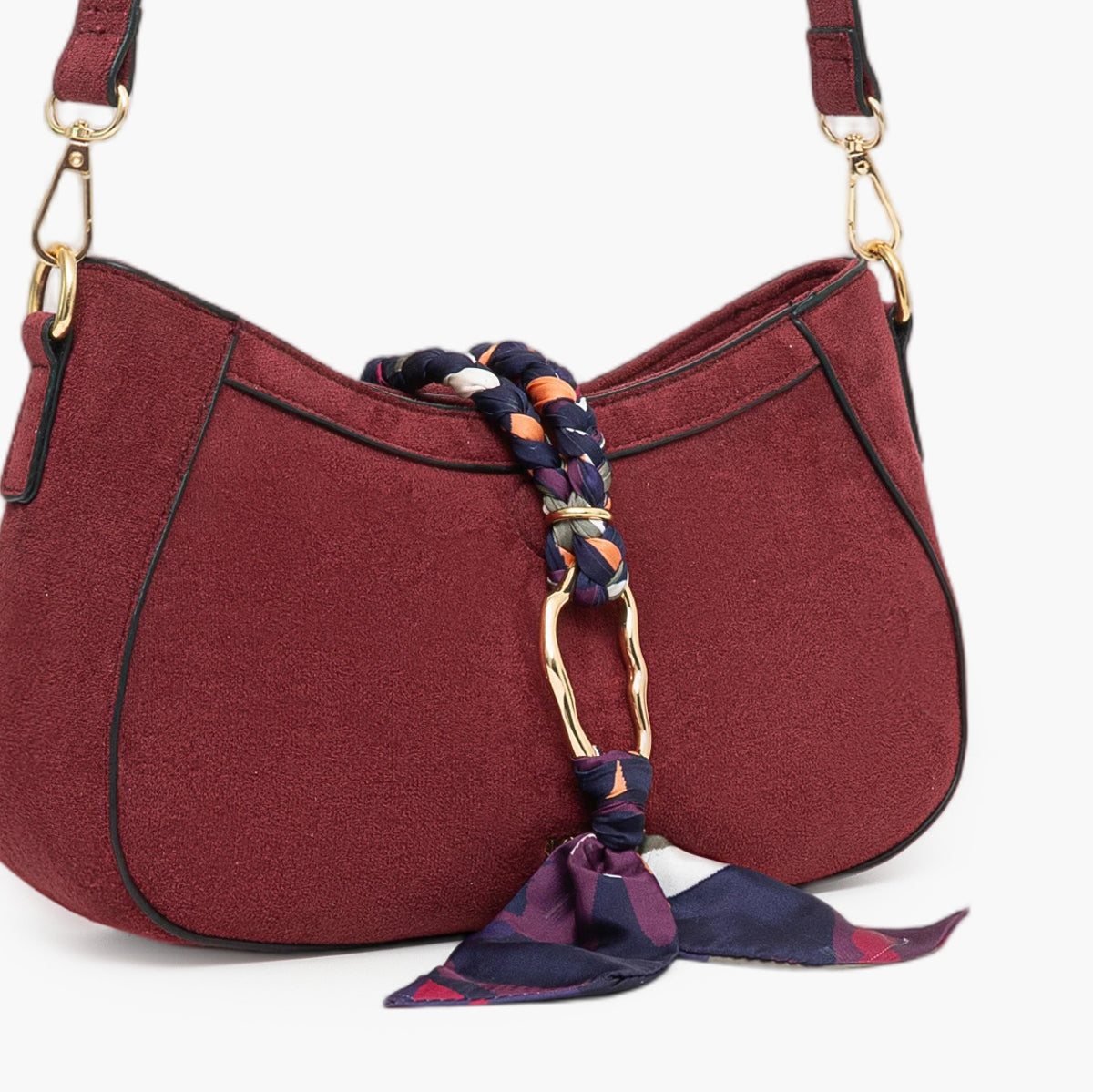 Sac porté épaule bordeaux Tivaline
