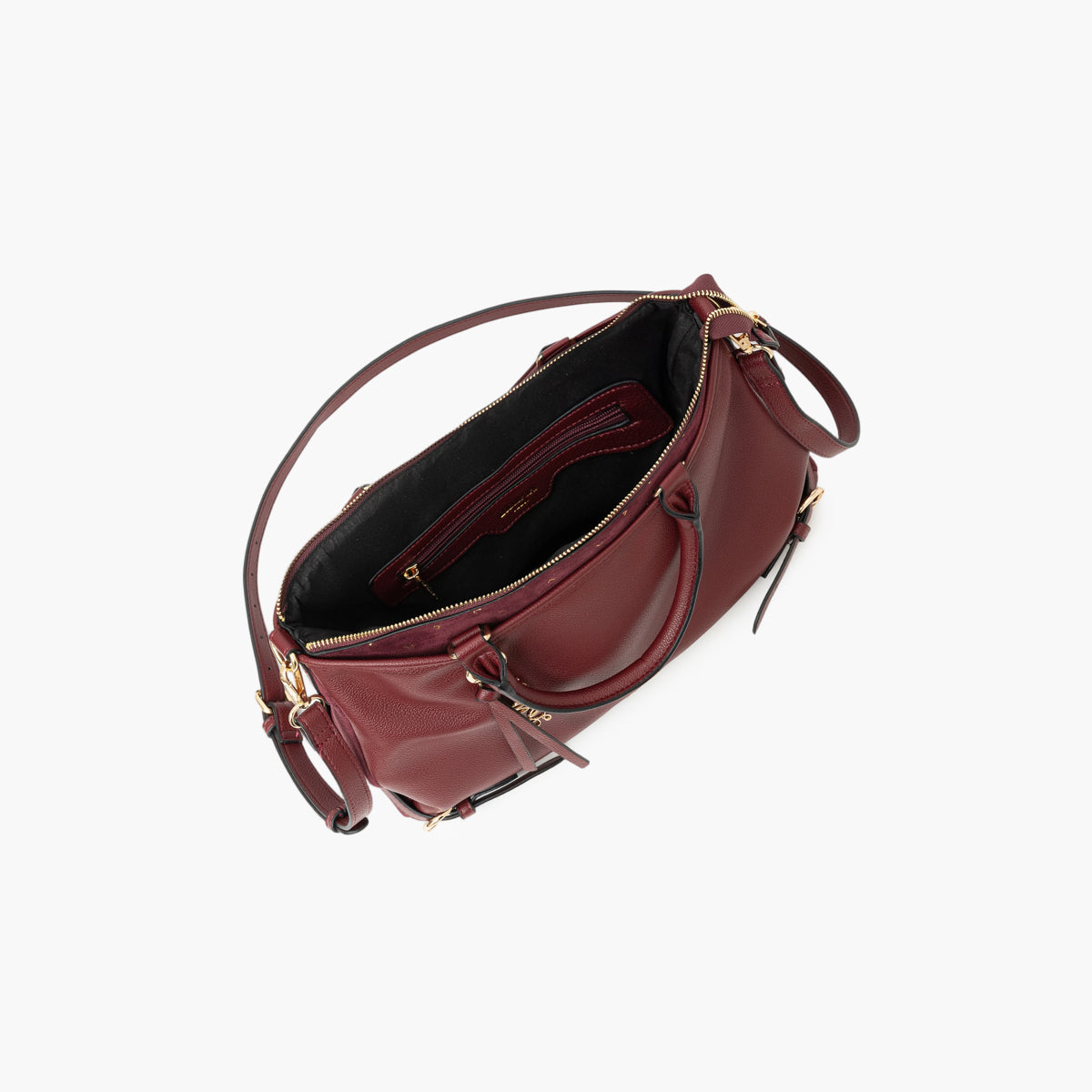 Grand sac shopper bordeaux Tobi