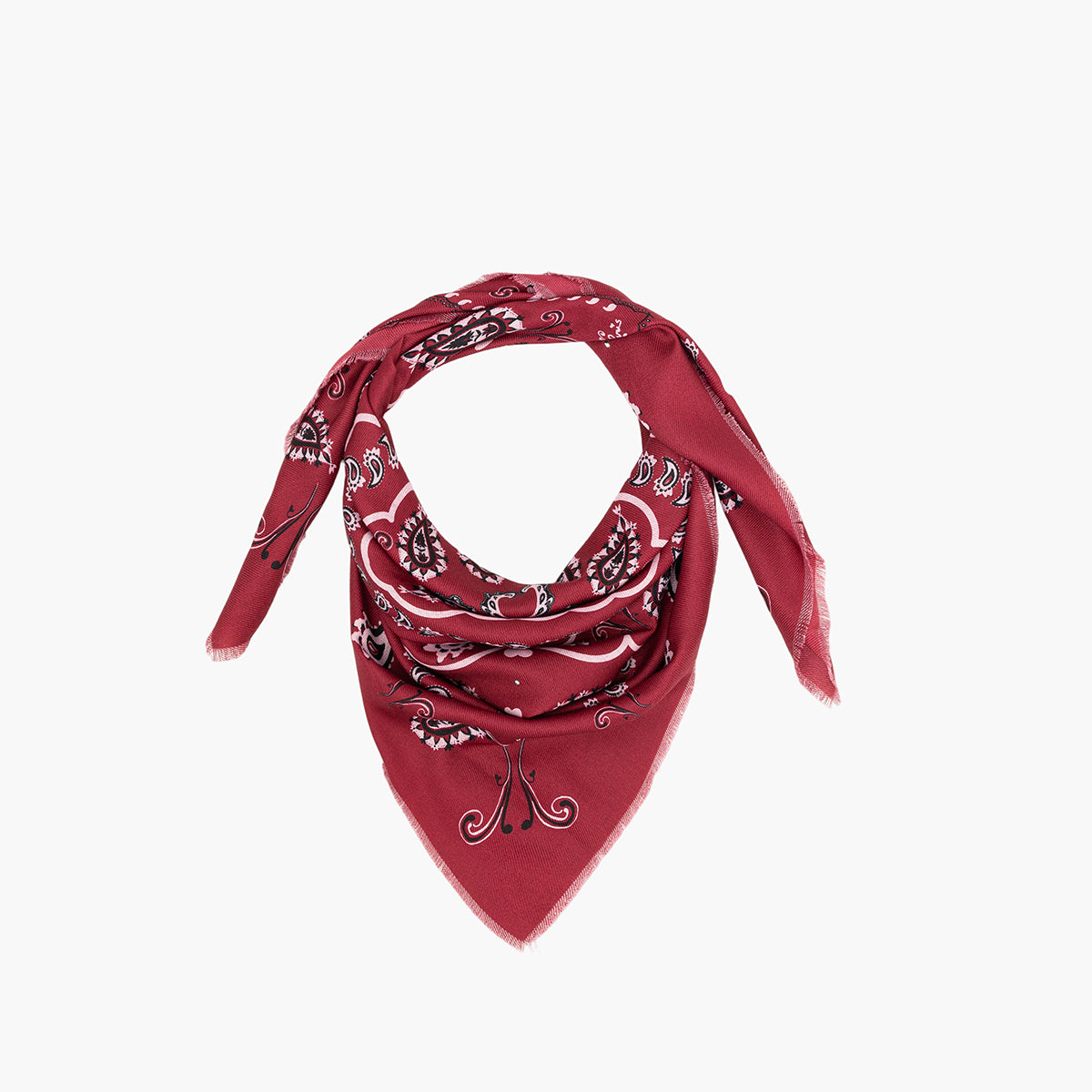 Foulard carré bordeaux Tricia